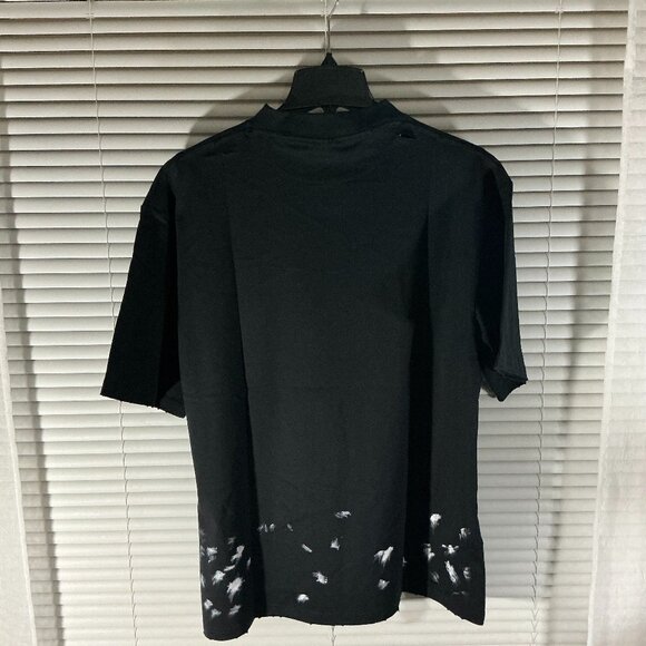Punk Balenciaga paint distressed tee - Picture 2 of 8